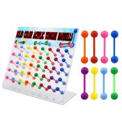 dacb99 straight barbells acrylic body jewelry tongue