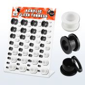 dapg13 tunnels gauges acrylic body jewelry ear lobe