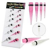 dapg175 tapers acrylic body jewelry ear lobe