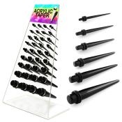 dapg46a board of black acrylic taper with double rubber o ring