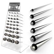 dapg48 tapers surgical steel 316l ear lobe