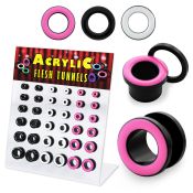 dapg60 tunnels gauges acrylic body jewelry ear lobe