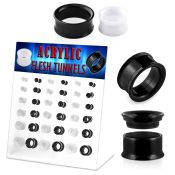 dapg68a tunnels gauges acrylic body jewelry ear lobe