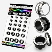 dapg74a tunnels gauges anodized surgical steel 316l ear lobe