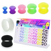 dapg75 board of assorted color ultra thin silicone flesh tunnel