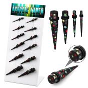 dapg78 tapers acrylic body jewelry ear lobe