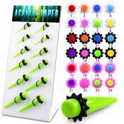 dapg83 tapers acrylic body jewelry ear lobe