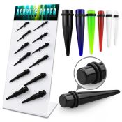 dapg86 tapers acrylic body jewelry ear lobe