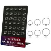 dbedr2 board w 60 316l steel fixed bead ring 20g 2.5 3mm ball