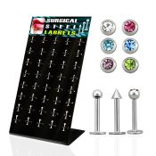 dbjmx2 labrets lip rings surgical steel 316l labrets chin