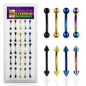 dbnem9 micro curved barbells anodized surgical steel 316l eyebrow