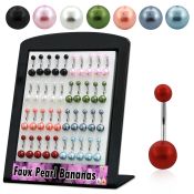 dbnprb belly rings surgical steel 316l with acrylic parts belly button