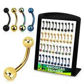 dbnts belly rings anodized surgical steel 316l belly button