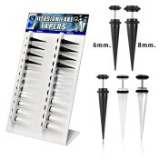 divtp2 cheaters  illusion plugs and tapers acrylic body jewelry belly button