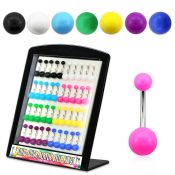 dmbna4 belly rings surgical steel 316l with acrylic parts belly button