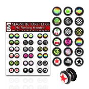 dmvgr1 cheaters  illusion plugs and tapers acrylic body jewelry belly button