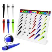 dmxp11 tapers acrylic body jewelry ear lobe