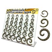 dmxp14 tapers acrylic body jewelry ear lobe