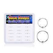 dnsm247 925 silver nose hoops nose piercing