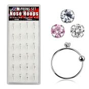 dnsm47 nose hoop silver 925 nose