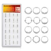 dnsm77 fake illusion body jewelry silver 925 septum