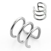 ecf3 fake illusion hoops surgical steel 316l belly button