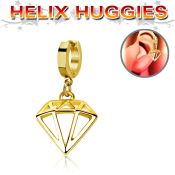 ehg575 stainless steel huggie piercing