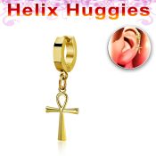 ehg769 stainless steel huggie piercing