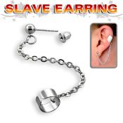 er246 fake illusion hoops surgical steel 316l belly button