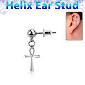 erbd769 stainless steel ear ring ear stud piercing