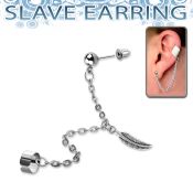 erdl9 fake illusion hoops surgical steel 316l belly button
