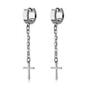 erhlcrs +stainless steel +huggie choose  piercing