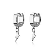 erhlit stainless steel +huggie choose  piercing