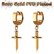 err768 anodized surgical steel huggie piercing