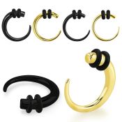 extsr tapers anodized surgical steel 316l ear lobe