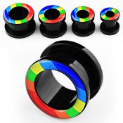 ftab tunnels gauges acrylic body jewelry ear lobe