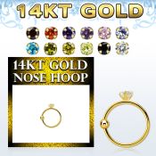 ghz2 nose hoop gold nose