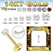 glbz labrets lip rings gold labrets chin