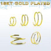 gpspr22 925 silver nose hoops nose  piercing