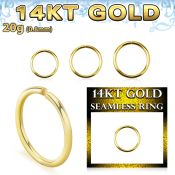 gsel20 seamless segment rings gold eyebrow