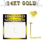 gsht l shape nose studs gold nose