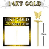 gysbt2 bend it to fit nose studs gold nose