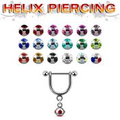 heud4 micro curved barbells surgical steel 316l helix