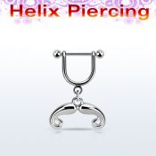 heud6 straight barbells surgical steel 316l helix