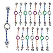 idbtfr5a straight barbells anodized surgical steel 316l 