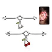 incnd4 straight barbells surgical steel 316l 