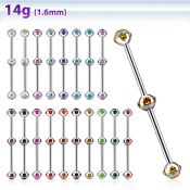 indsh17 straight barbells surgical steel 316l 