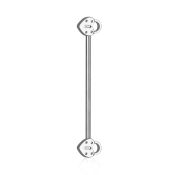 indsh28 straight barbells surgical steel 316l helix