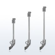 indsh38 surgical steel industrial barbell