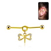 indtd18 anodized surgical steel barbells ear lobe helix piercing